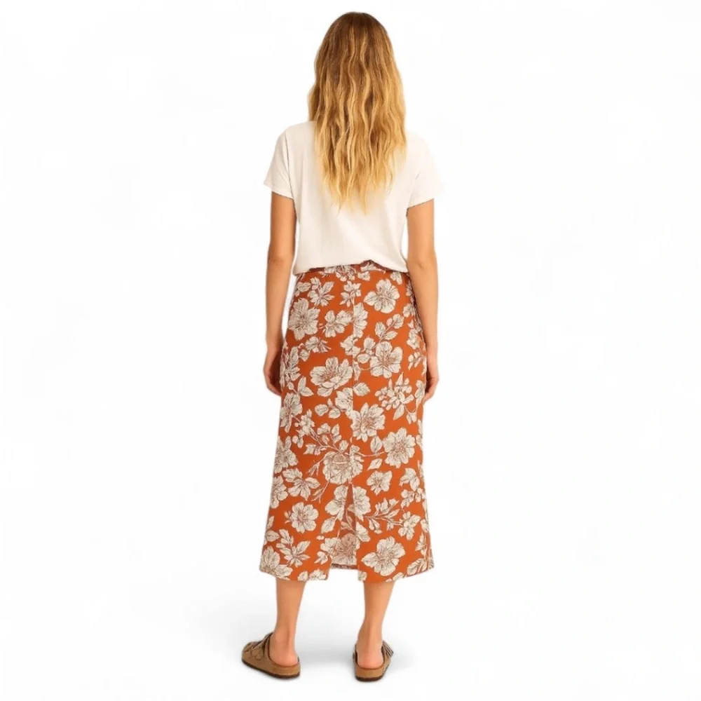 Old Navy High-Waisted Linen-Blend Maxi Skirt - Picture 11 of 11